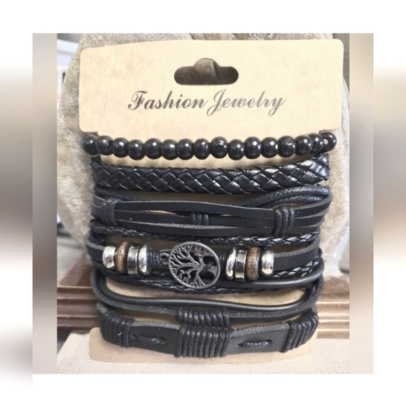 Other - Tree of Life Bracelet Set Black Unisex